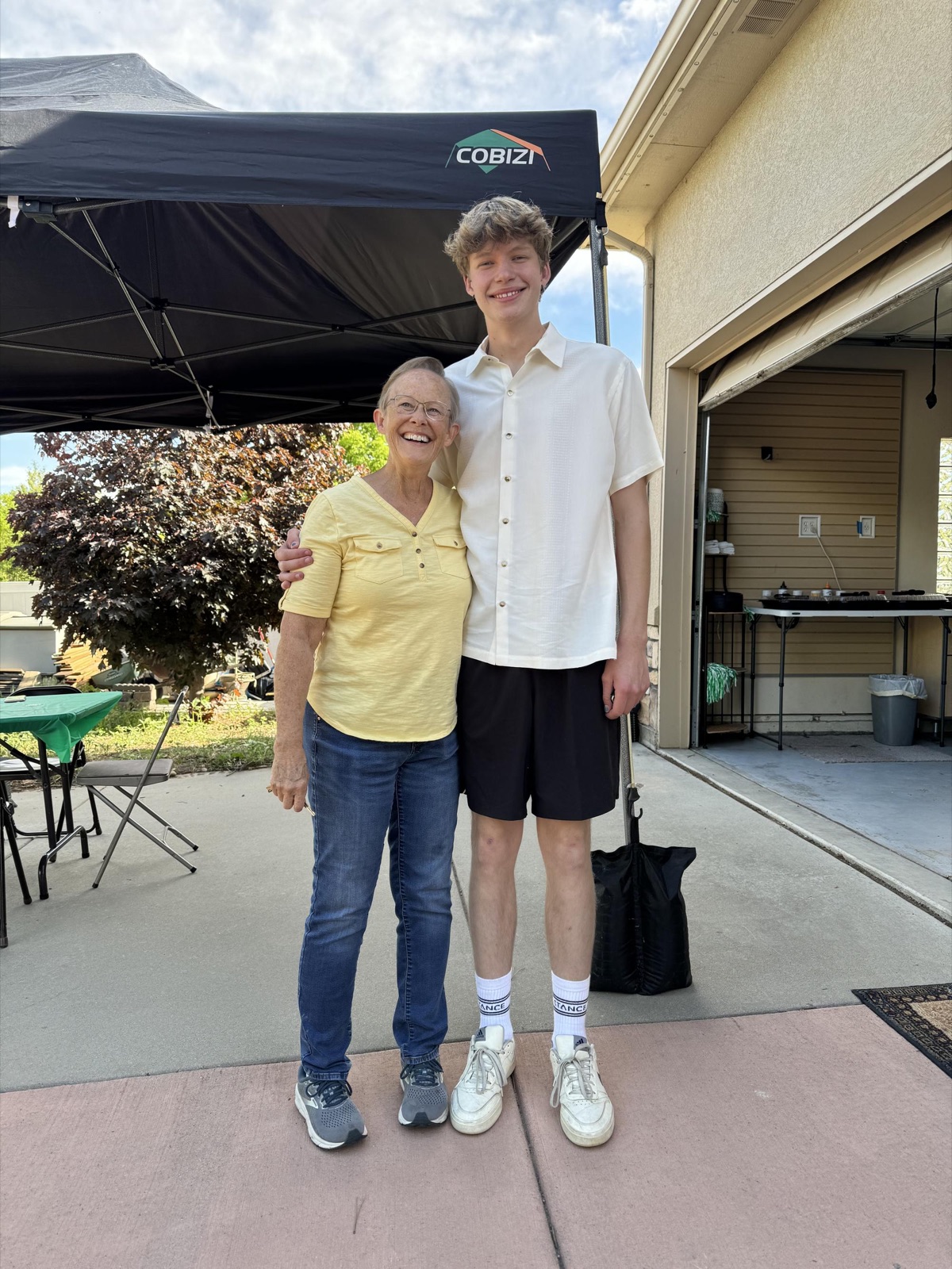 With my grandson, Owen