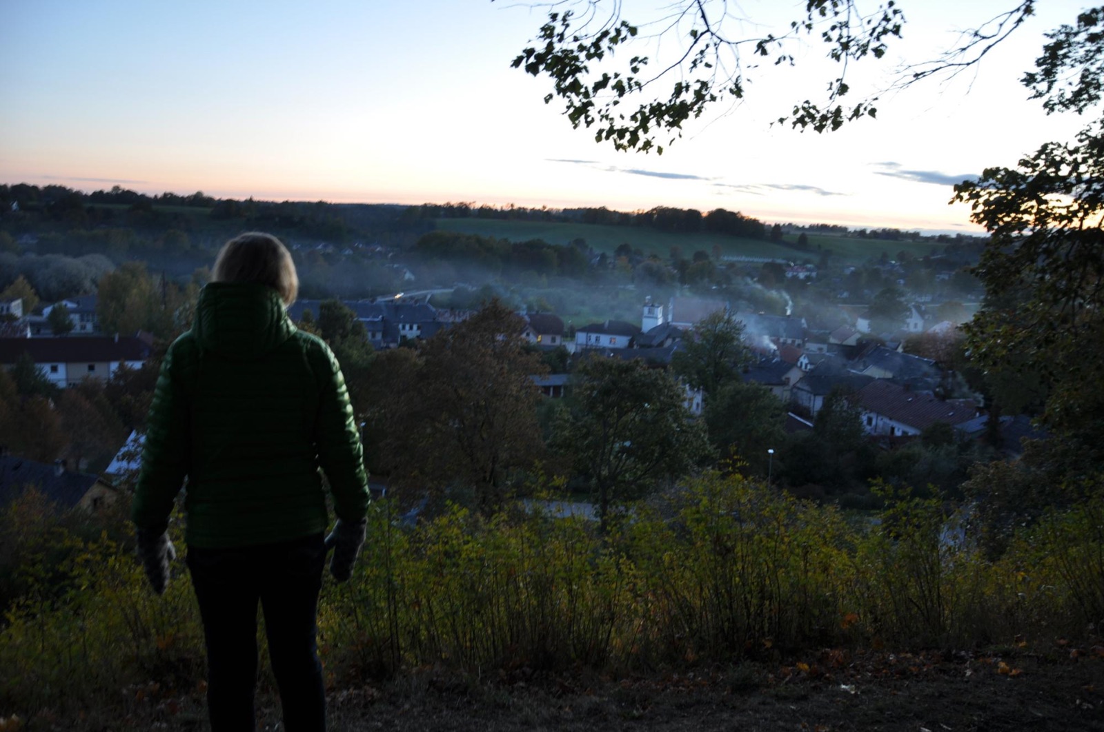 Praying over a town in Latvia
