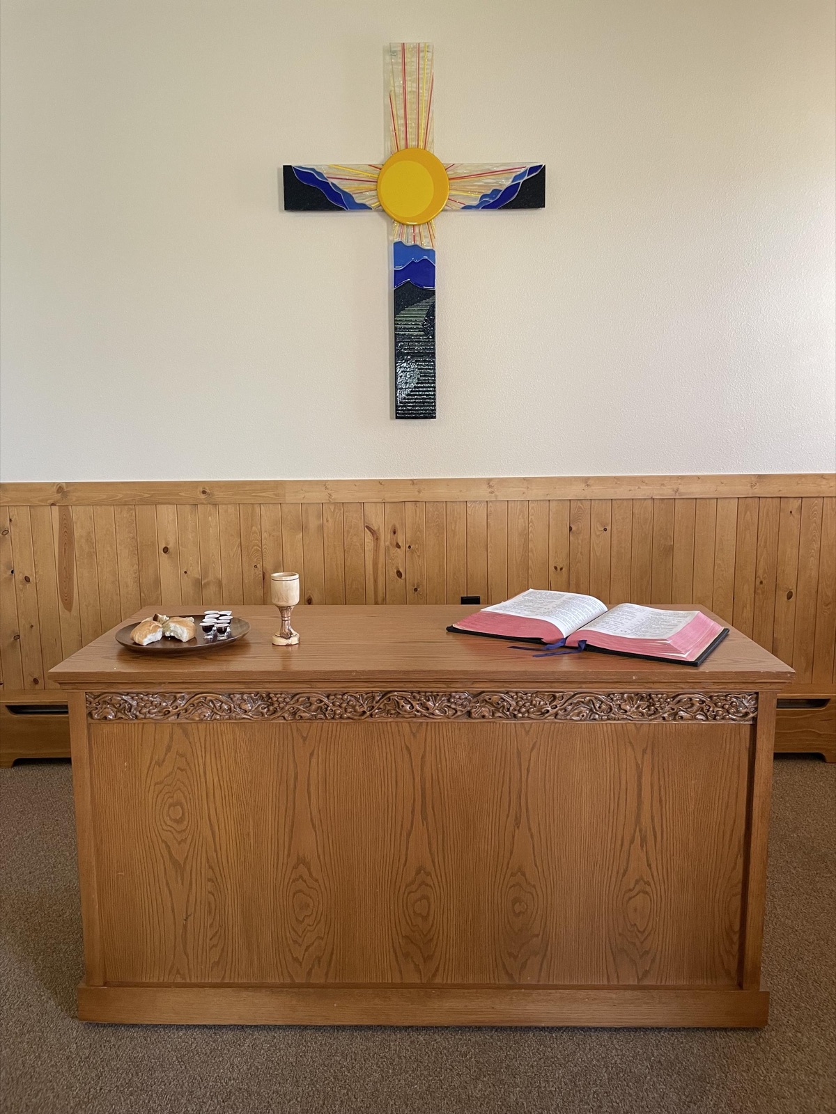 The Dannen Chapel where I serve communion at the Y.
