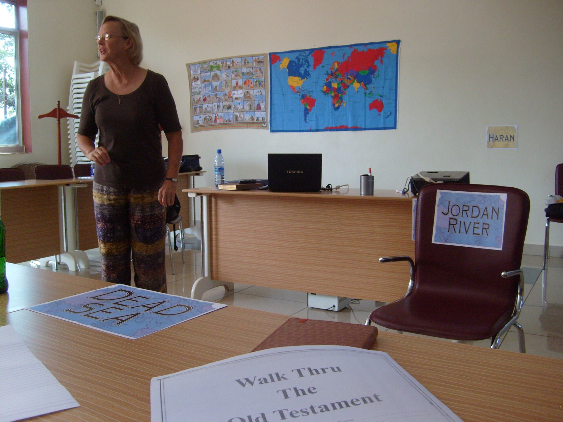 Mary Jean leading a Walk Thru the Bible seminar